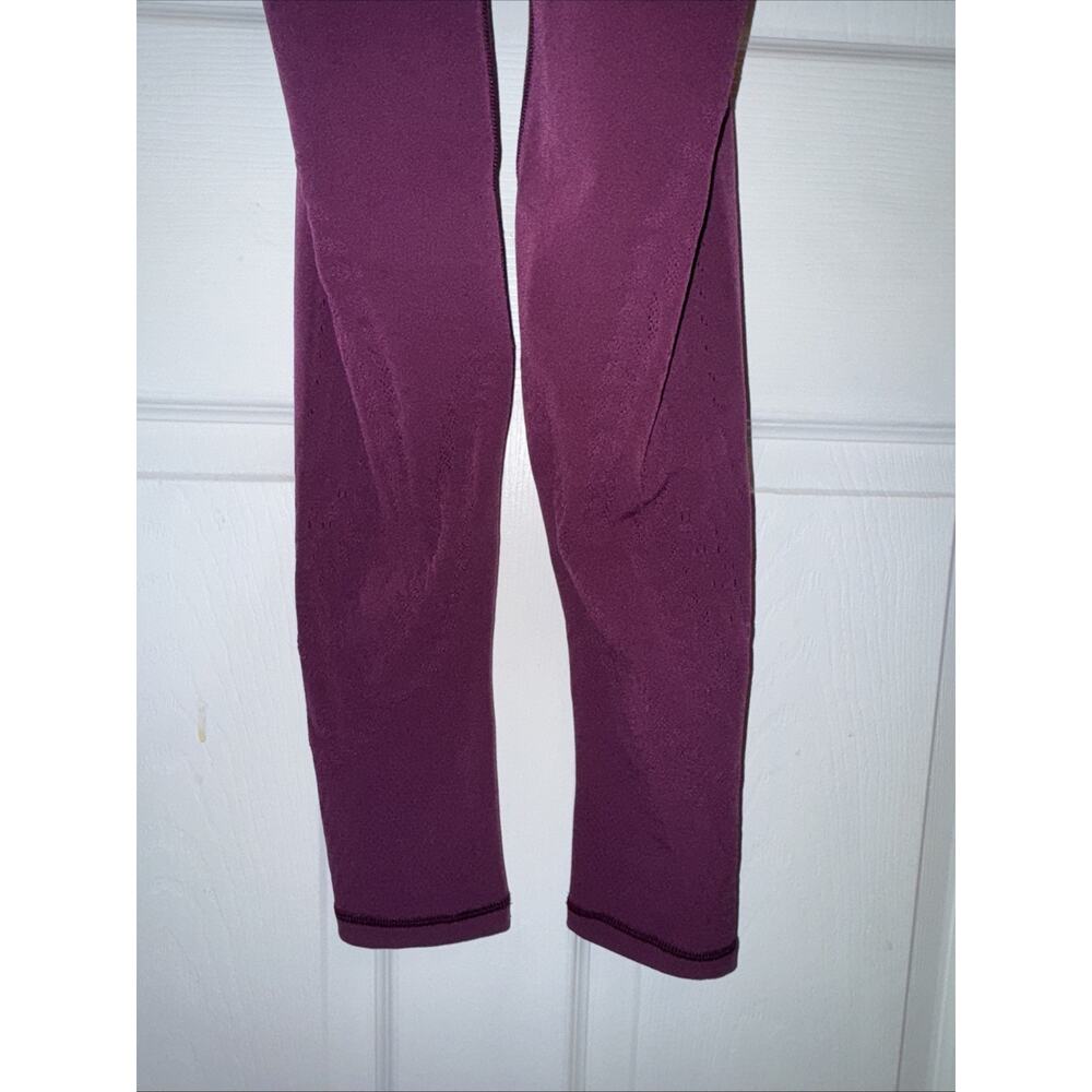 ATHLETA Warp Knit 7/8 Tight Yoga Pant Womens Size XXS Velvet‎ Plum Purple - Picture 5 of 9